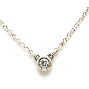 TIFFANYCo Tiffany By the Yard Necklace Pendant Silver Diamond